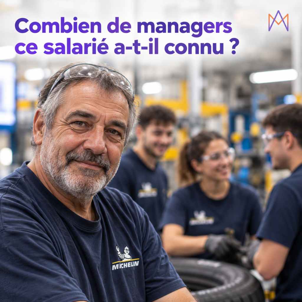 Salarié expérimenté chez Michelin : 43 ans d'expérience de différentes pratiques managériales